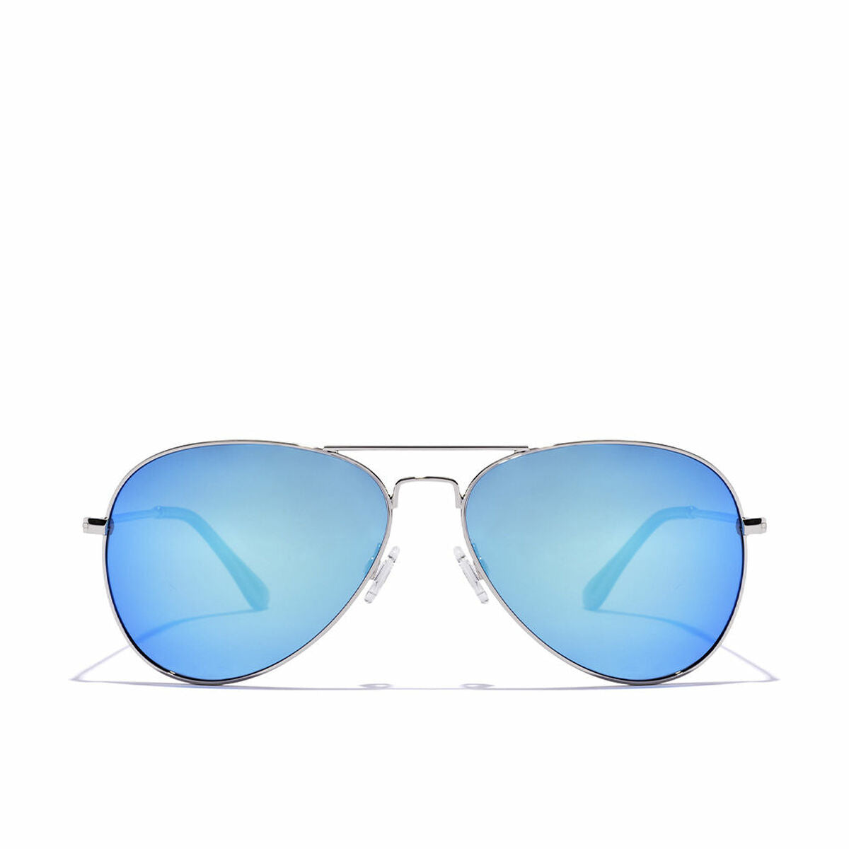 Unisex-Sonnenbrille Hawkers Hawk Silber Blau Polarisiert (Ø 54 mm)